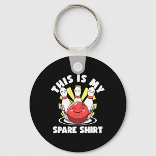 Llavero Este es mi boliche de camiseta de repuesto para lo