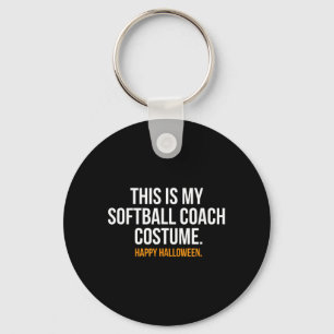 Llavero Este es mi disfraz de entrenador de sóftbol divert