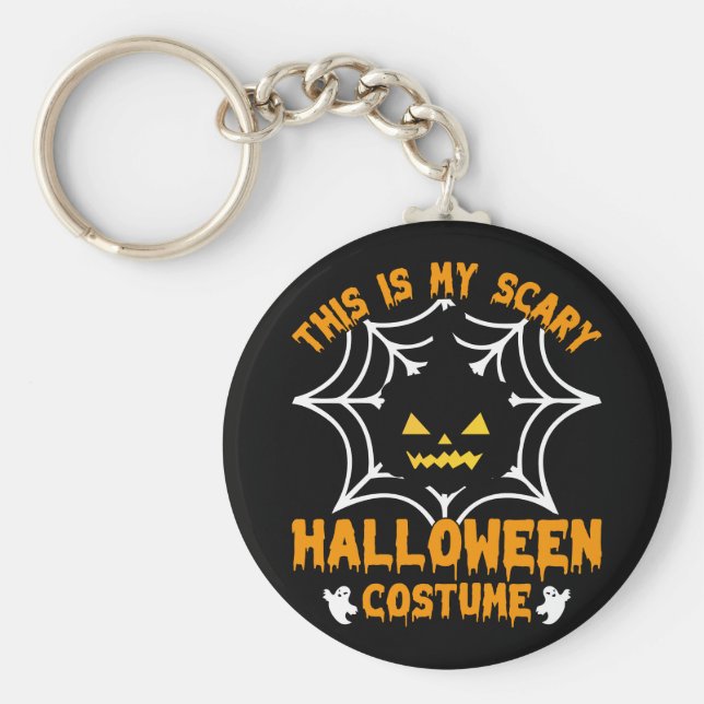 Llavero Este es mi disfraz de Halloween (Frente)