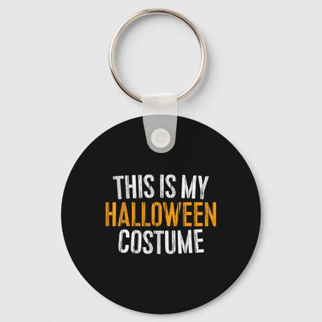 Llavero Este Es Mi Disfraz De Halloween (Anverso)