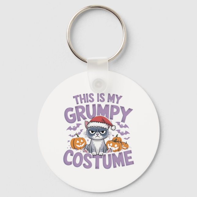 Llavero Este es mi disfraz gruñón - Gracioso diseño para a (Anverso)