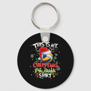 Llavero Este Es Mi Navidad Navidades De Voleibol Pajama L