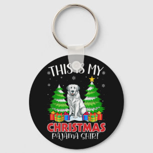 Llavero Este Es Mi Navidad Pajama Great Pyrenees Dog Xma