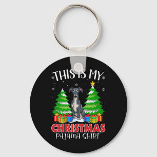 Llavero Este Es Mi Navidad Pajama Italiano Greyhound Dog