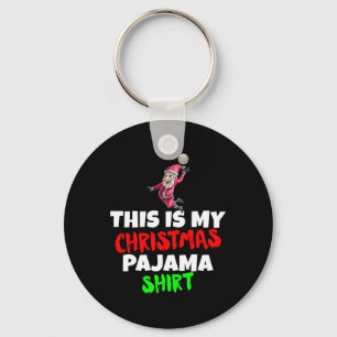 Llavero Este Es Mi Navidad Pajama T Santa Volleyball Gif