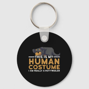 Llavero Este es un disfraz humano un perro rottweiler Hall