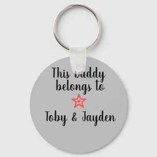 Llavero Este papá pertenece al keychain
