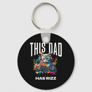 Llavero Este Papá Tiene Rizz Dj Gato Genial Rizzler Papá D