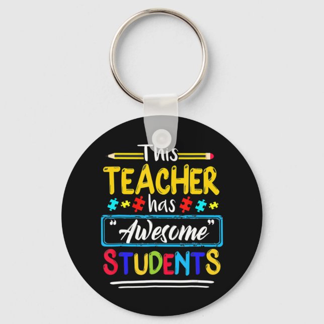 Llavero Este profesor tiene estudiantes asombrosos que des (Anverso)