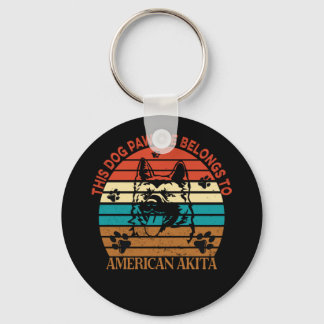 Llavero Este trabajo pertenece a America Akita Dog Dad Fun