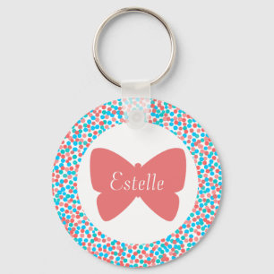 Llavero Estelle Butterfly Dots Keychain