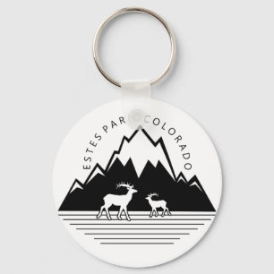 Llavero Estes Park Colorado simple mose keychain