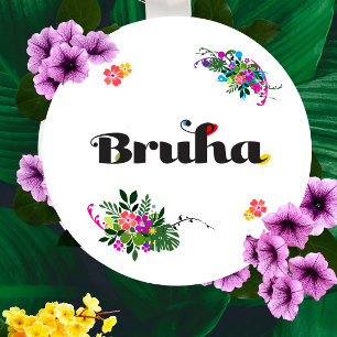 Llavero Estética Boho Filipina Bruha Redonda
