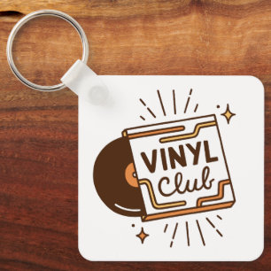 Llavero Estética de música analógica club de vinilo