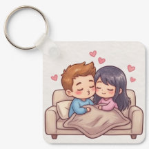 Estética de pareja de anime chibi linda