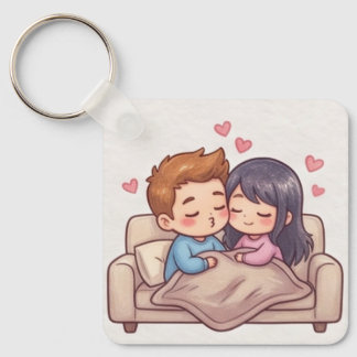 Llavero Estética de pareja de anime chibi linda