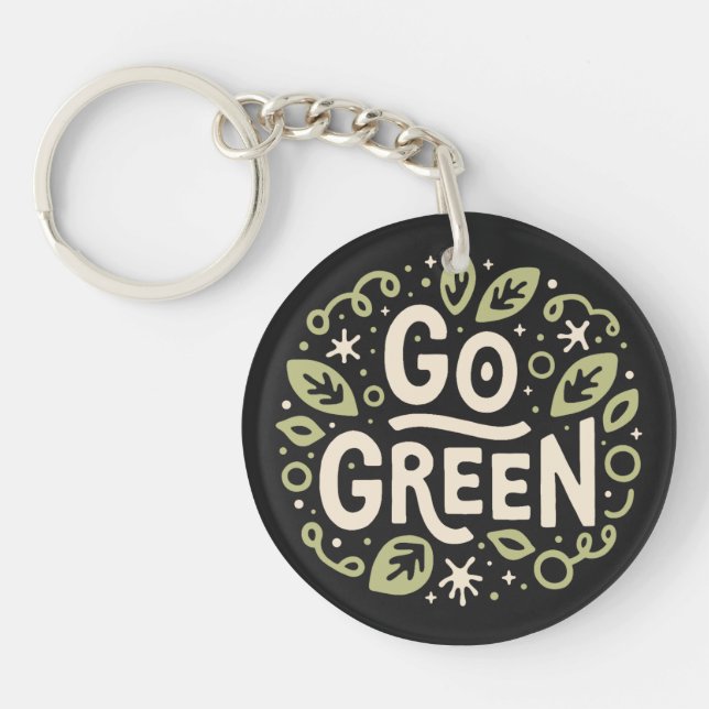 Llavero Estética ecológica ecológica (Frente)