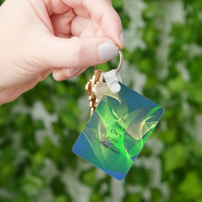 Llavero Estética holográfica (Mano)