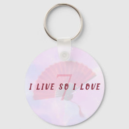 Llavero Estética púrpura inspirada en K-Pop Fan Live Love