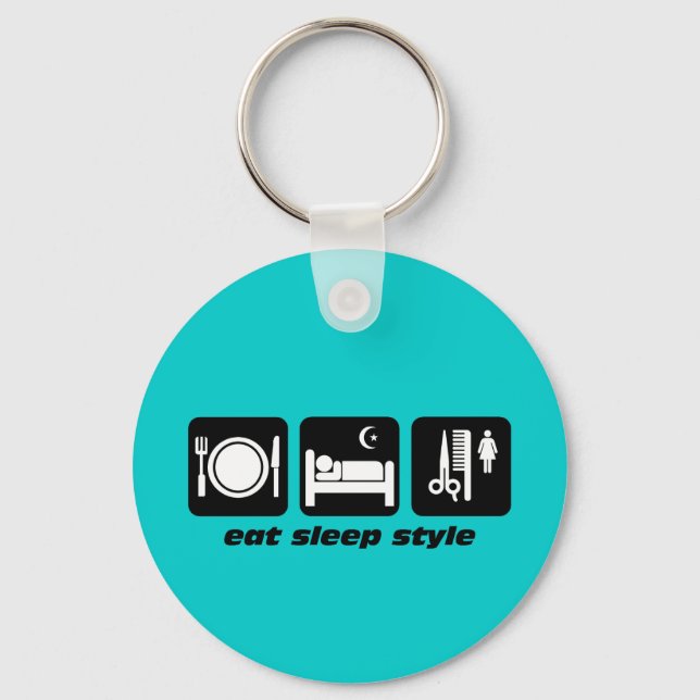 Llavero Estilista capilar divertida (Anverso)