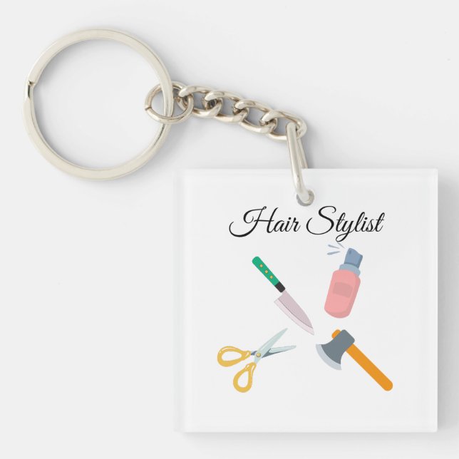 Llavero Estilista de pelo (Frente)