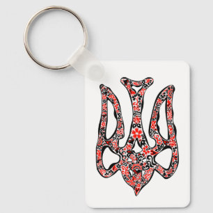 Llavero Estilizado trident tryzub, emblema nacional de Ucr