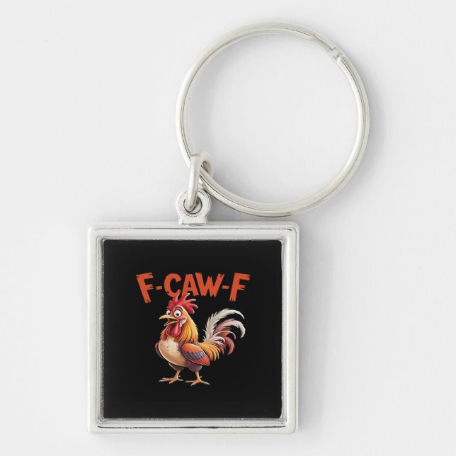 Llavero Estilo Creativo Clásico de Pollo F-Caw-F (Frente)