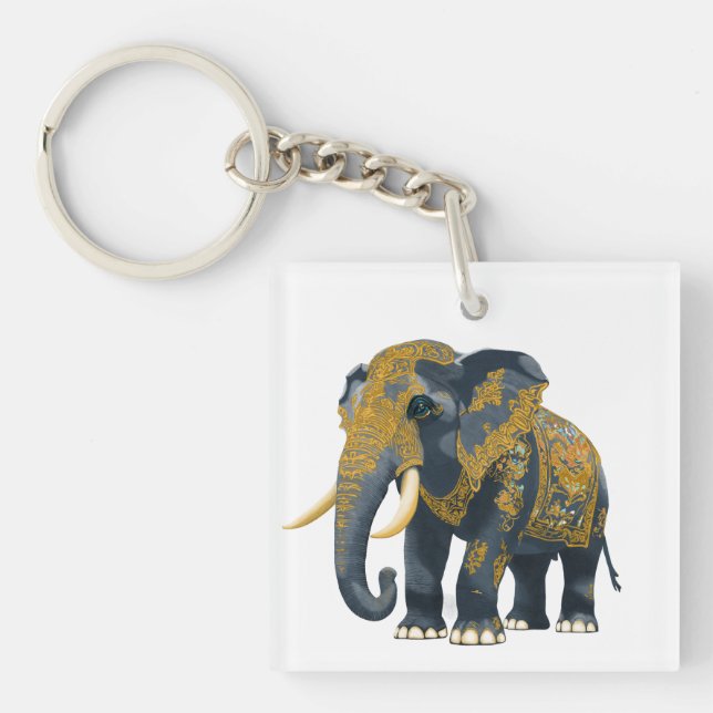 Llavero estilo de elefante tailandés (Frente)