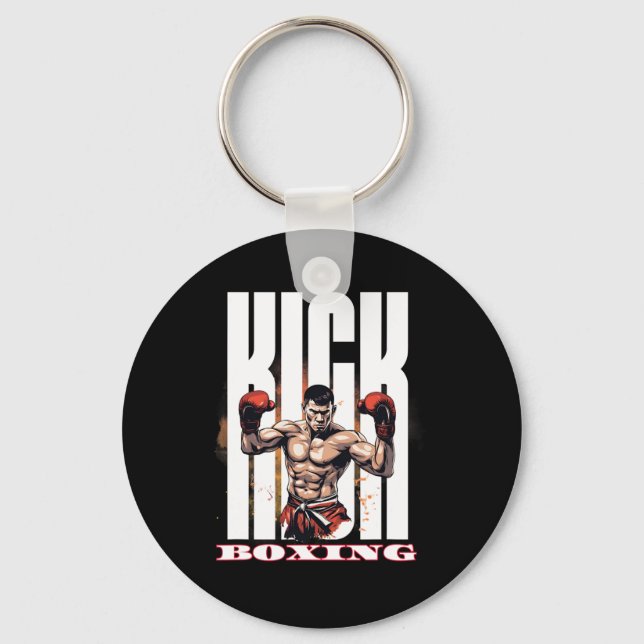 Llavero Estilo de lucha de kickboxing (Anverso)