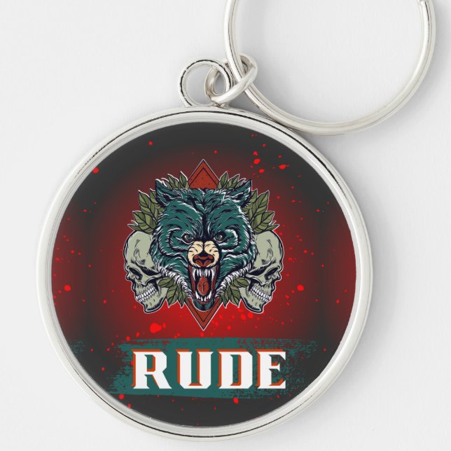 LLAVERO ESTILO DE OSO DE RUTA (Frente)