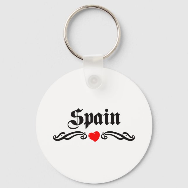 Llavero Estilo de tatuaje de España (Anverso)