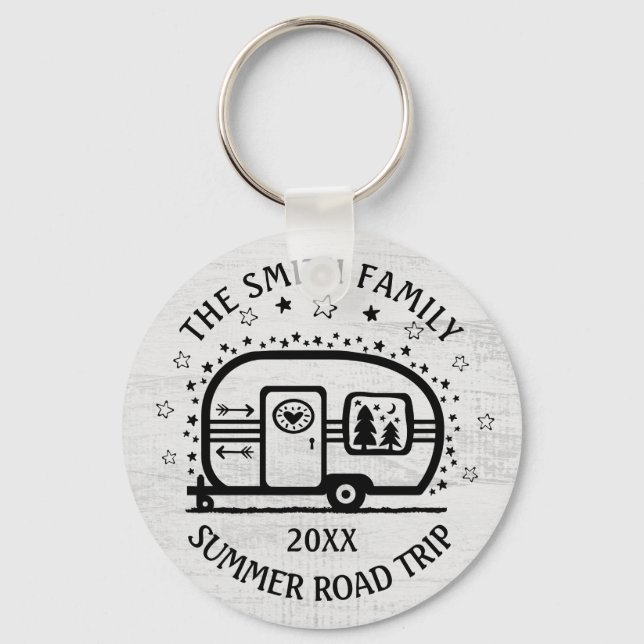 Llavero Estilo de vida del personalizado Rustic Camping Ca (Anverso)