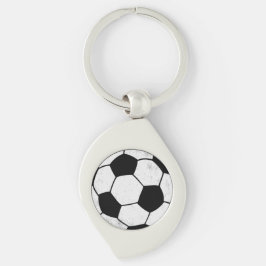 Llavero Estilo gráfico estético de campo de fútbol clásico