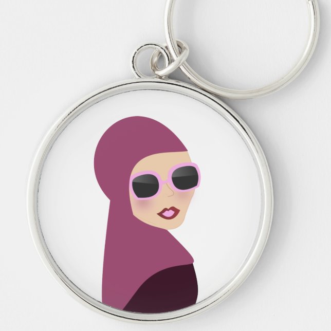 Llavero Estilo islámico de la señora del hijab del muslima (Frente)