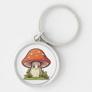Llavero Estilo kawaii lindo, recolección de setas