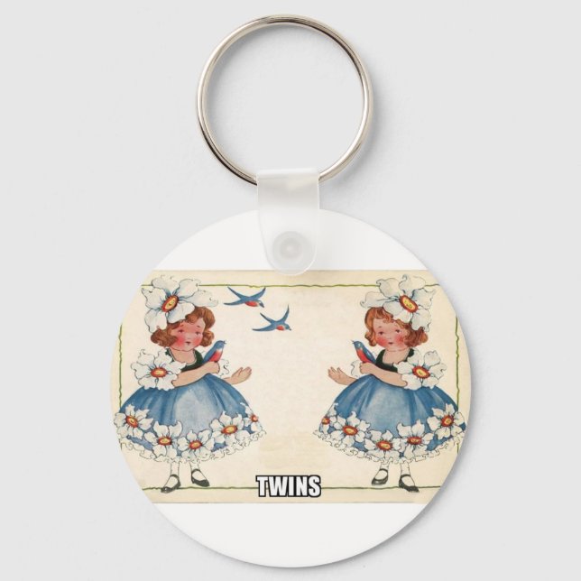 Llavero estilo mellizo vintage (Anverso)