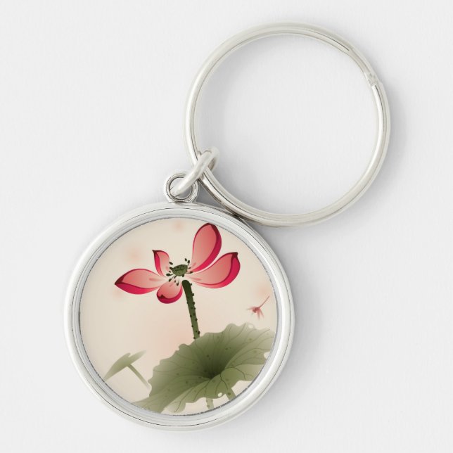 Llavero Estilo oriental Lotus (Frente)