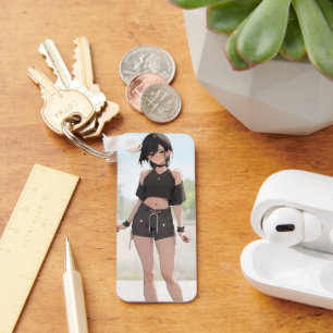 Llavero Estilo urbano de Chica de anime