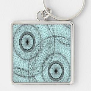 Llavero Estiloso Spirograph Swirly Zen Doodle Pattern