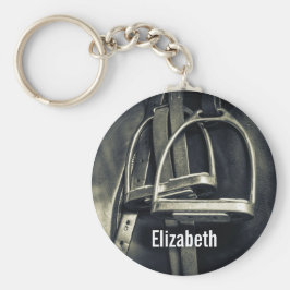 Llavero Estiloso truco plateado sobre la silla de ruedas e