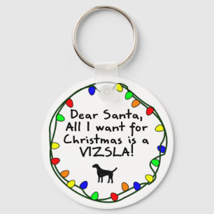 Llavero Estimado Santa Vizsla