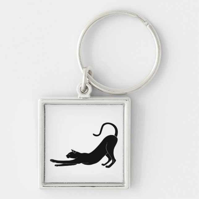 Llavero Estiramiento de gatos (Frente)