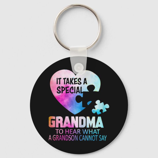 Llavero Esto "hace falta que una abuela especial oiga qué  (Anverso)