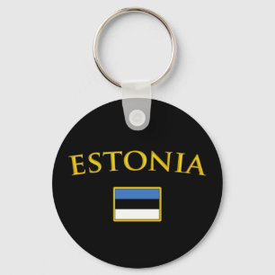 Llavero Estonia de oro