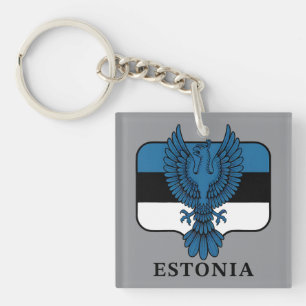 Llavero Estonia del norte de Europa