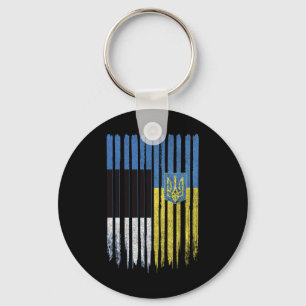Llavero Estonia Ucrania estonio ucraniano Bandera