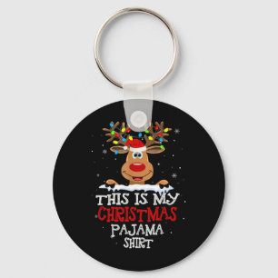 Llavero Estos son mis Navidades Navidades Pajama Divertido