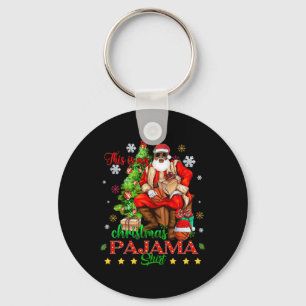 Llavero Estos son mis Navidades Pajama Black African