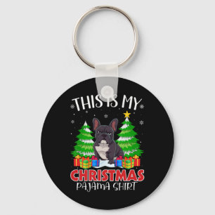 Llavero Estos Son Mis Navidades Pajama Bulldog Francés Xma