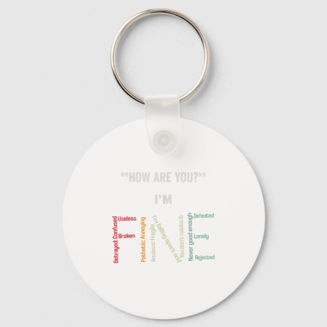 Llavero Estoy a favor de prevenir el suicidio (Anverso)